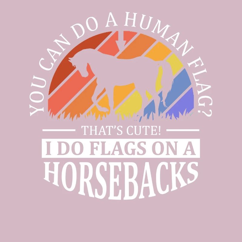 Voûter je fais des drapeaux à cheval