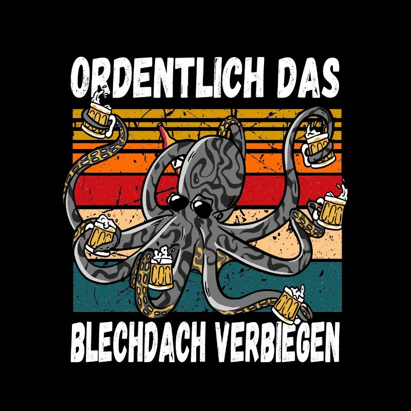 Ordentlich das Blechdach Verbiegen fun Trinkspruch