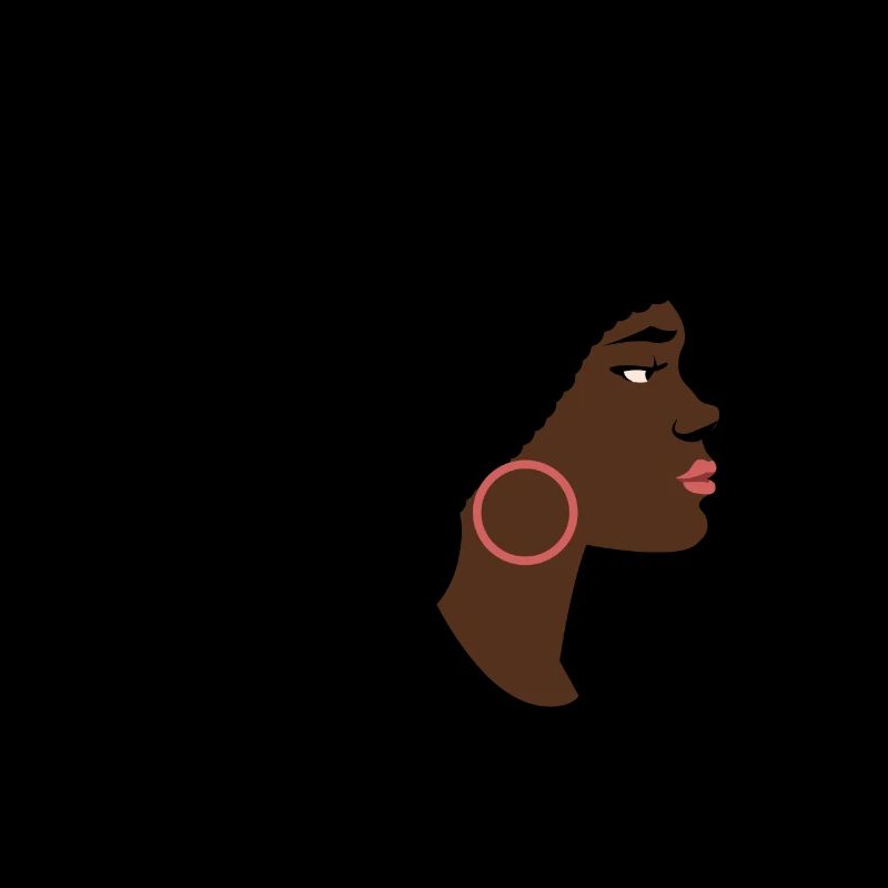 Brown Sugar Babe Stolze Schwarze Königin Afro