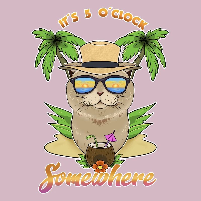 It Is 5 OClock Somewhere Drinking Scottish Fold