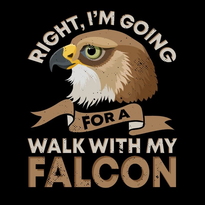 Raubvogel lustige Falkner Spruch Jagd design