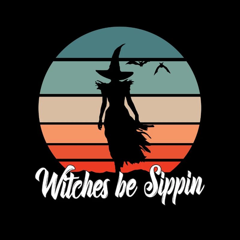 Witches Be Sippin Witch Squad Wine Glass Halloween