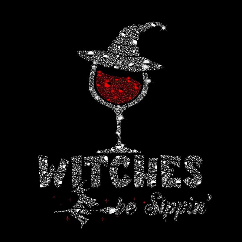 Witches Be Sippin Witch Squad Wine Glass Halloween