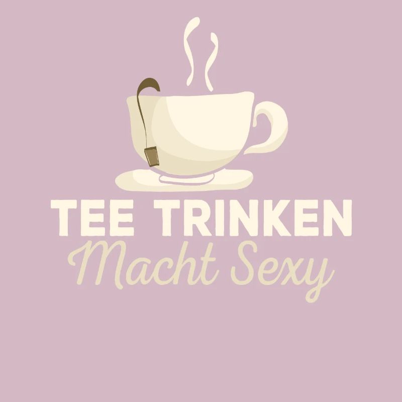 Lustiges gemütlich Bio Tee Trinker Spruch design