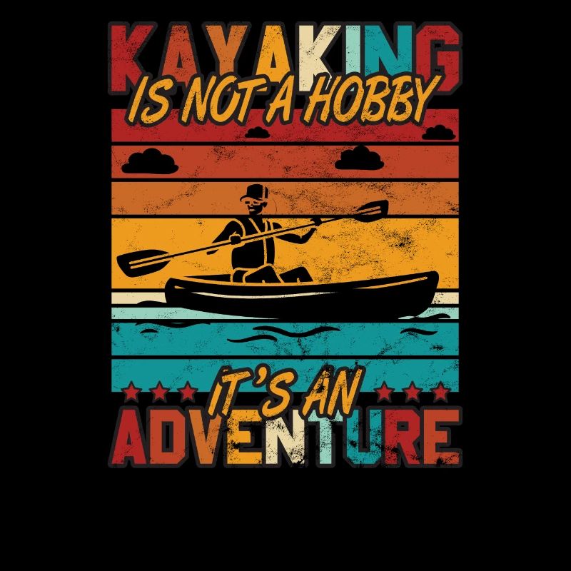 Kayaking not a hobby adventure river boat paddle