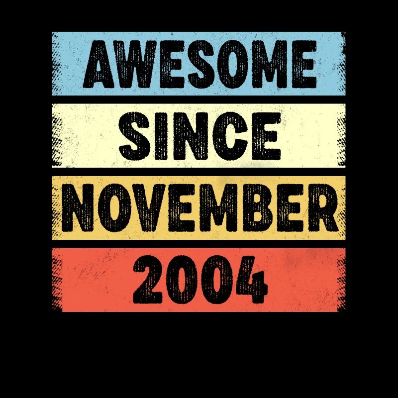 18 Years Old Awesome Since November 2004 18th