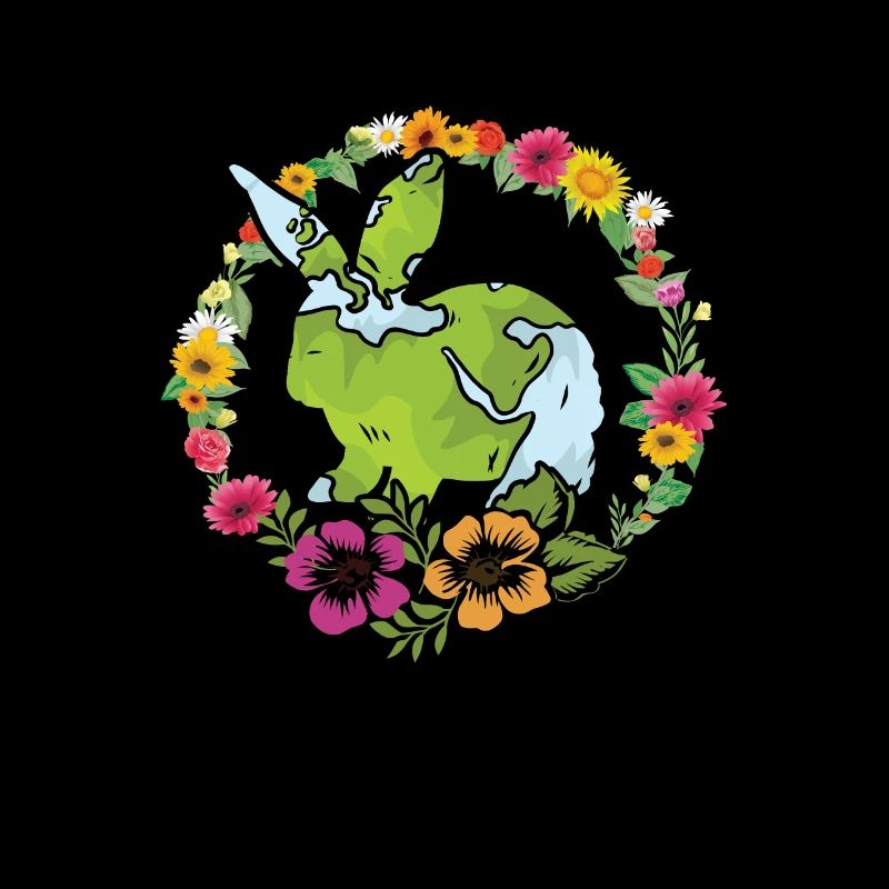 Jour de la Terre Mignon Lapin aime Planet World