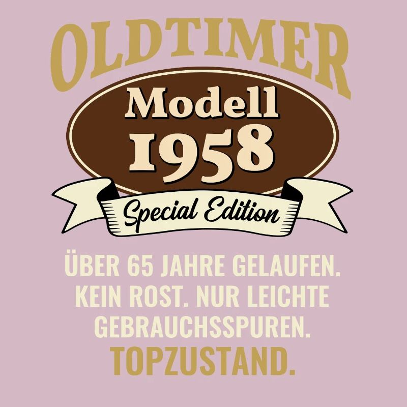 65 ans modèle de voiture classique 1958 65e anniversaire