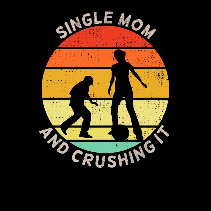 Alleinerziehende Mutter und Zerkleinern