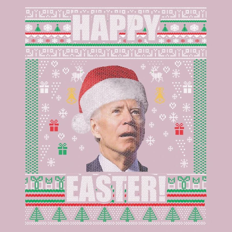 Lustiger Biden Hässlicher Weihnachtspullover Frohe Ostern