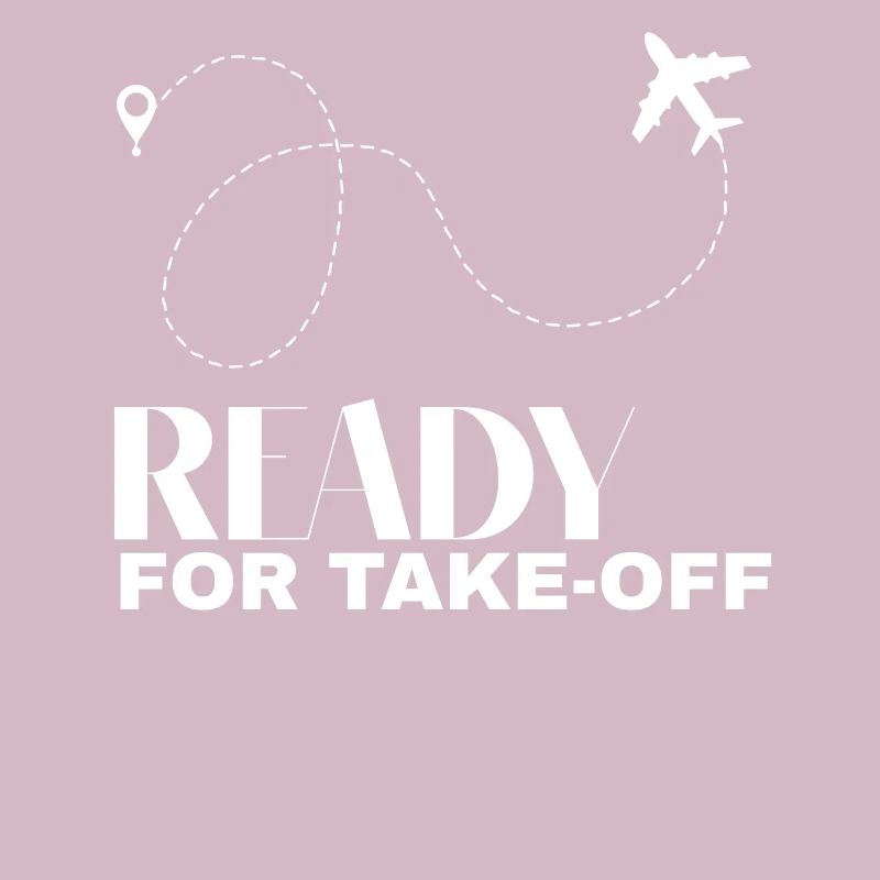 Ready for take-off flight The plane map excursion