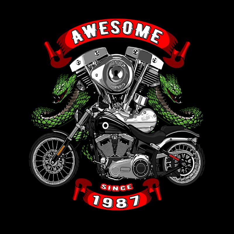 Awesome since 1987, Biker Geburtstag