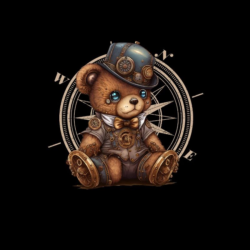 Science-Fiction steampunk Bär