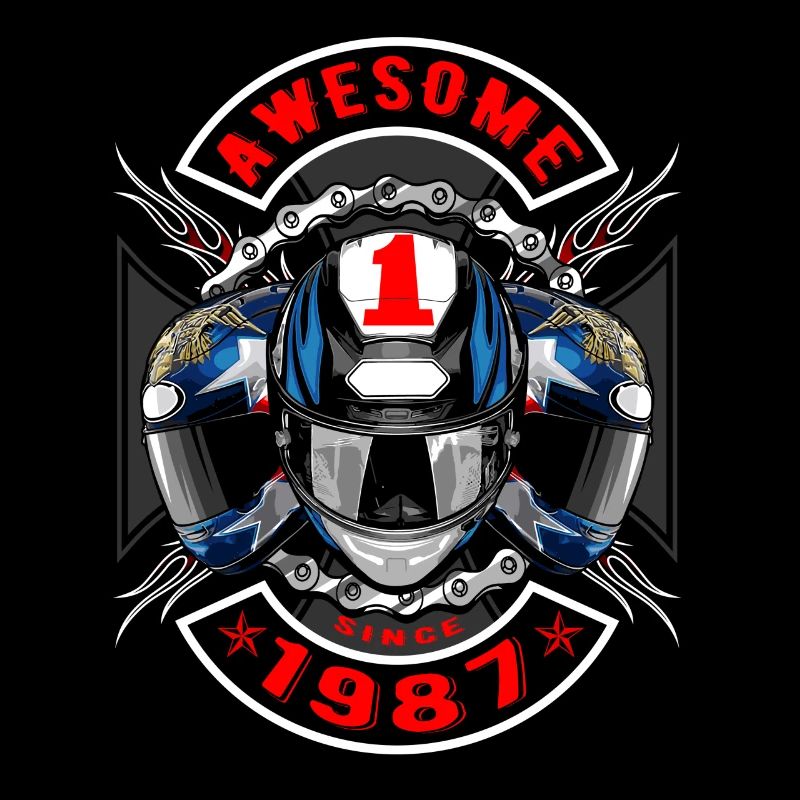 Awesome since 1987, Biker Geburtstag