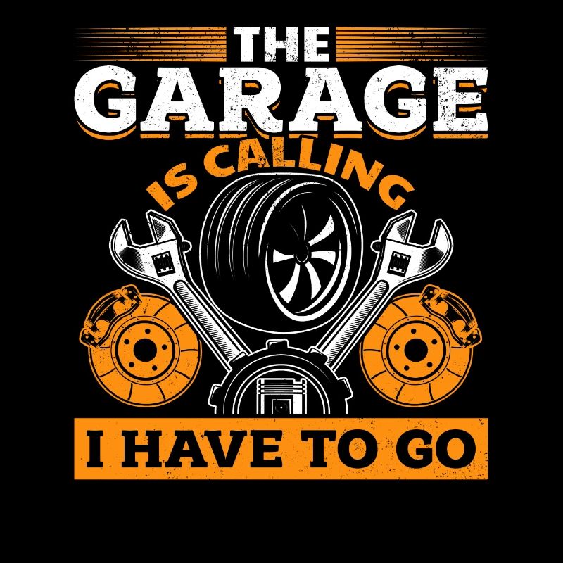 Garage ruft KFZ Mechaniker Oldtimer Bastler Tuning