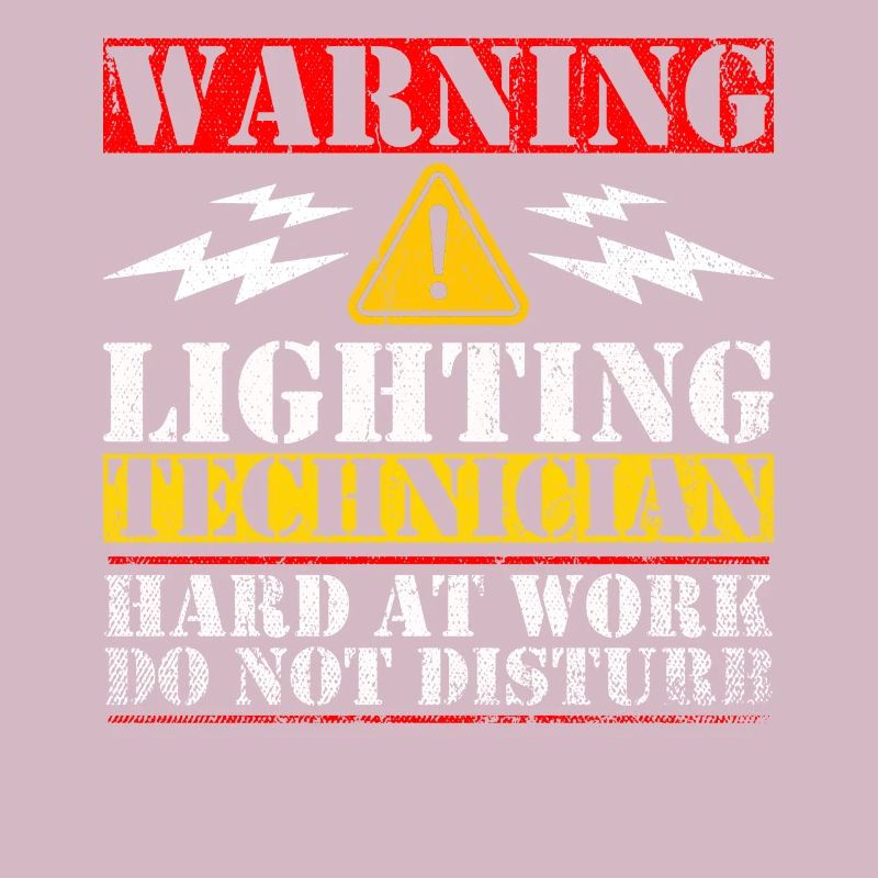 Warning Lightning Technician At Work