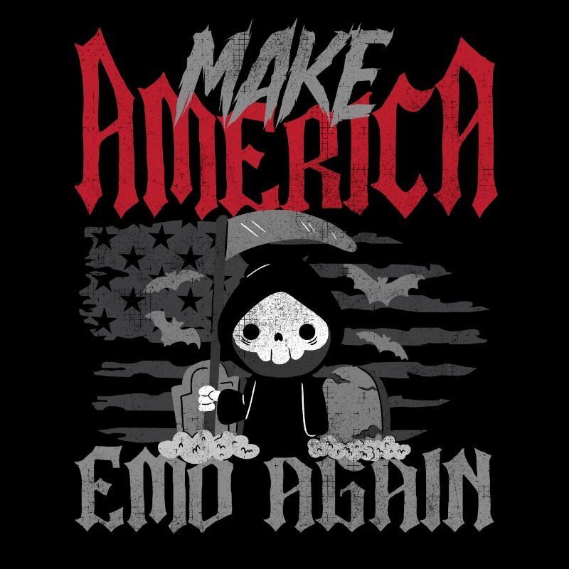 Emoticon Make America Emo Again Emocore Esthétique