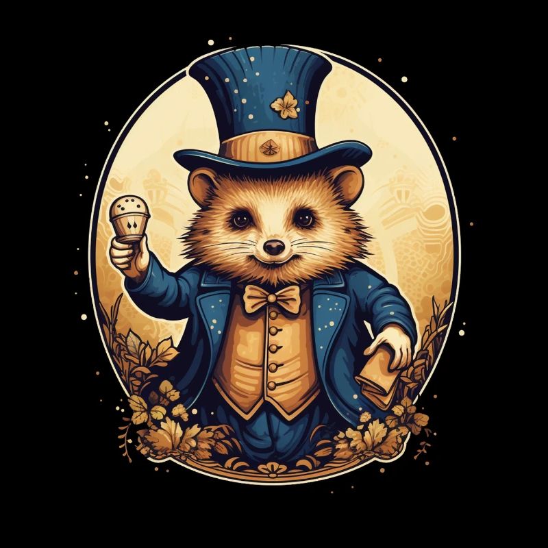 Hamster conjures magic wizard