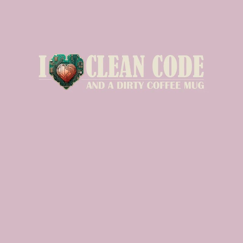 I Love Clean Code and Dirty Coffee Mug Devs Who