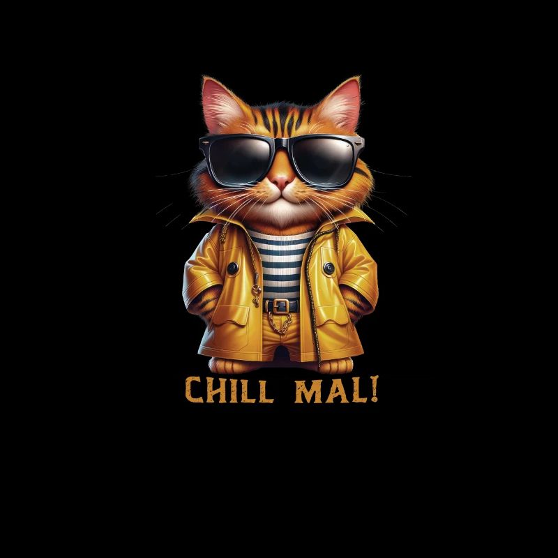 Coole comic Katze mit Sonnebrille