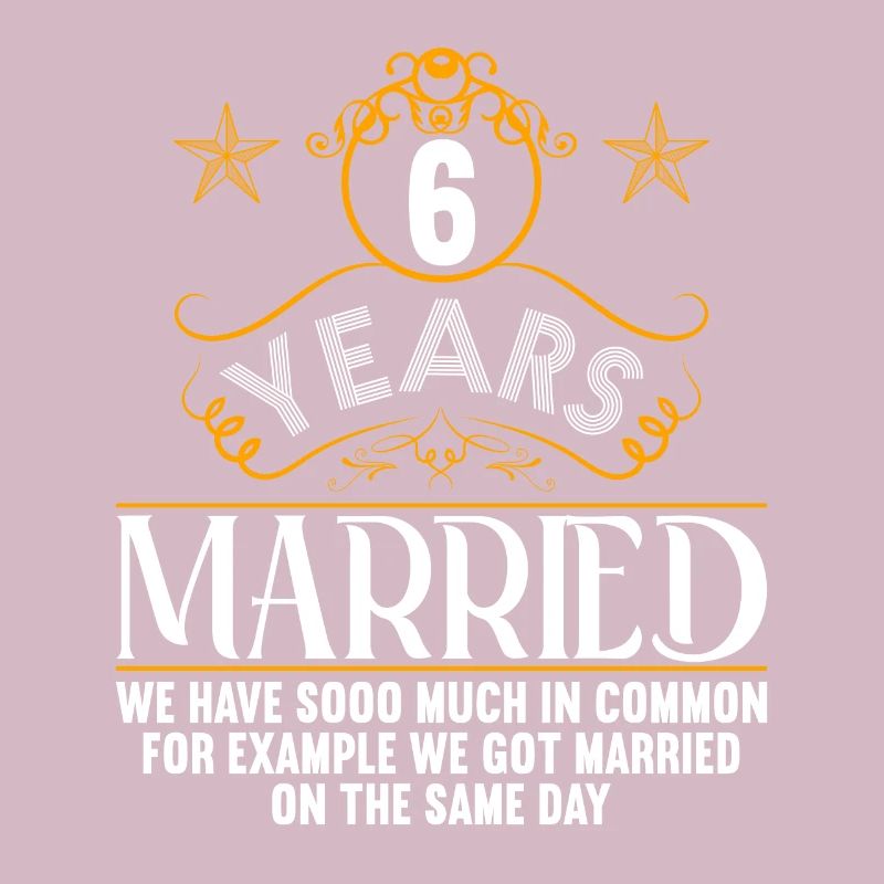 Nous avons beaucoup en commun 6ème anniversaire de mariage
