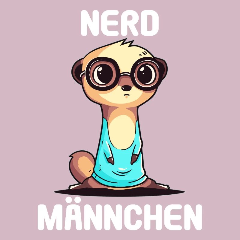 Nerdmännchen Junge Jungen Erdmännchen Nerdy Nerd