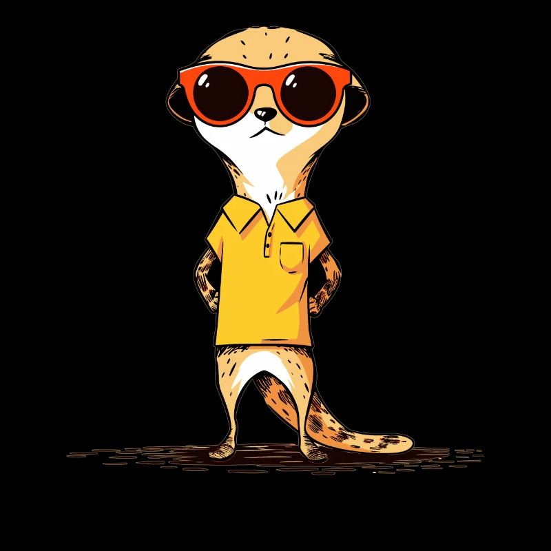 Suricate avec lunettes de soleil Suricate