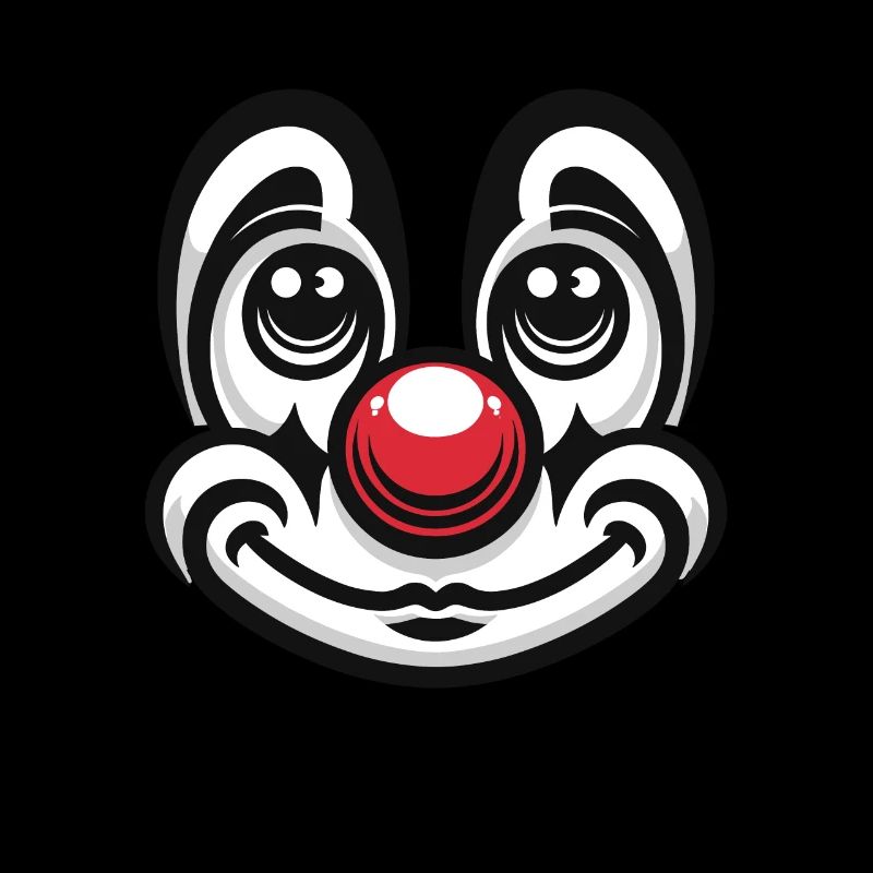 Pure carnival joy: clown face for fun