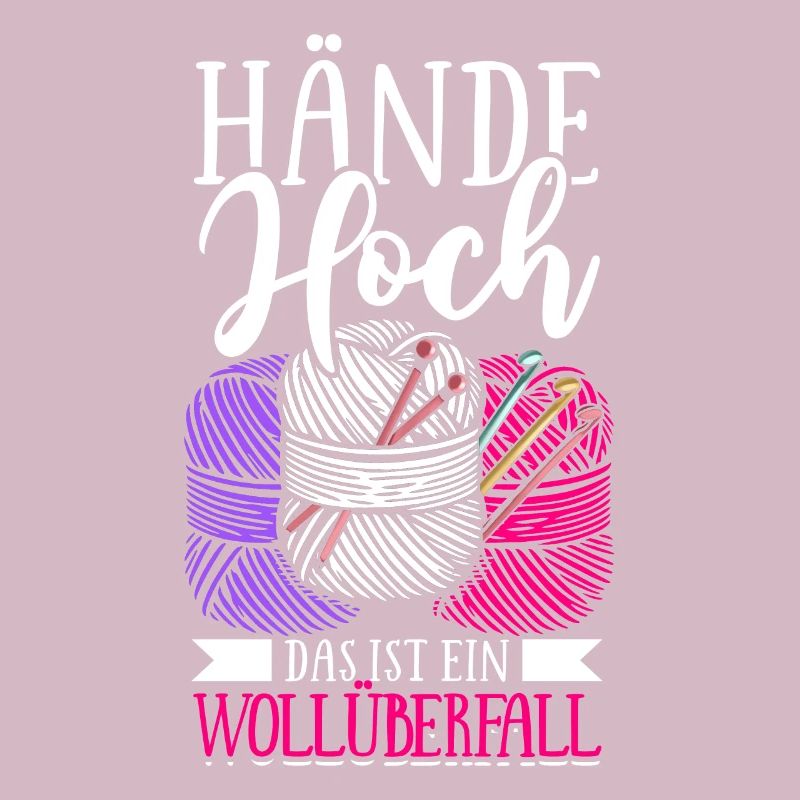 Crochet Saying, Wool Raid, Handmade Crochet