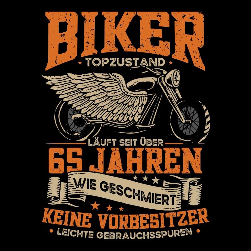 Biker 65. Geburtstag, 65 Jahre Motorradfahrer