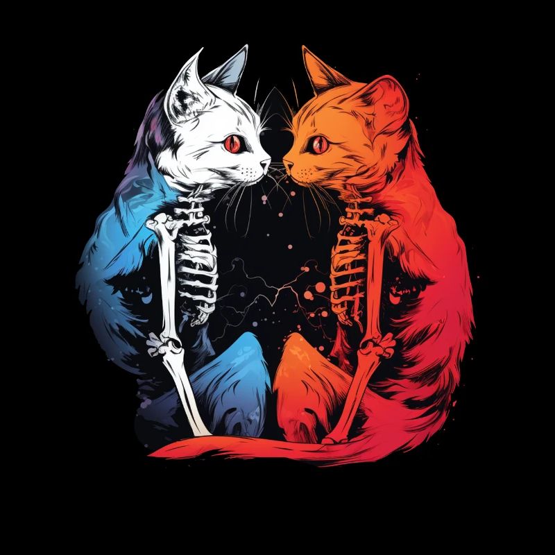 Cottagecore Asthetik Goth Katze