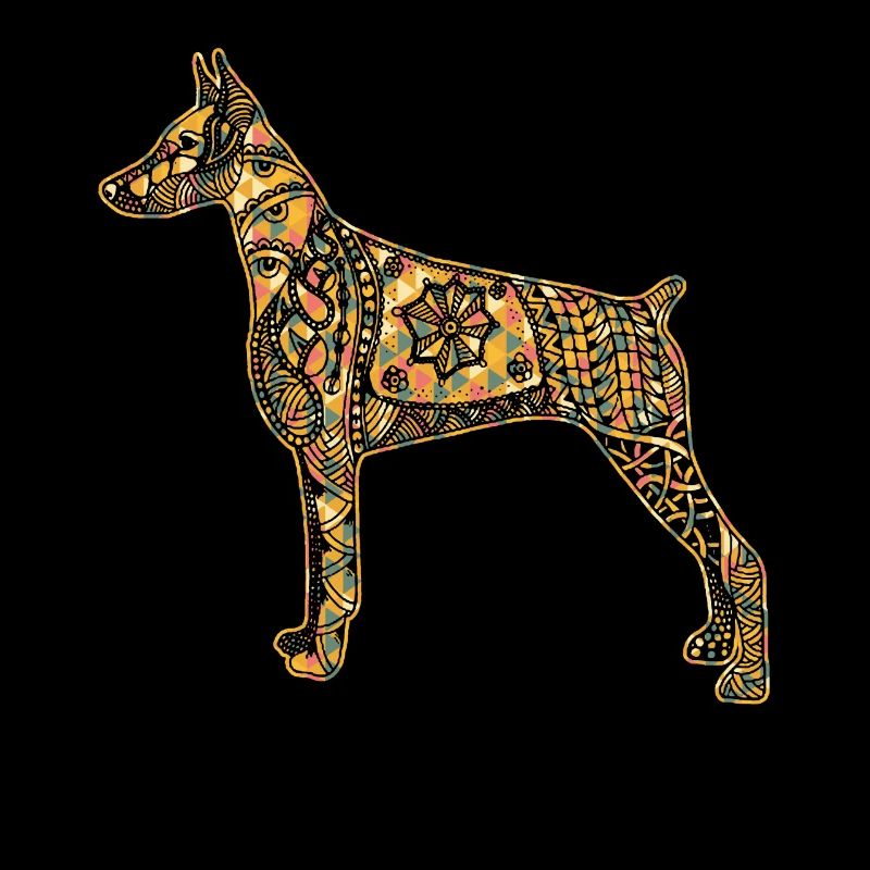 Doberman Pinscher Geometric