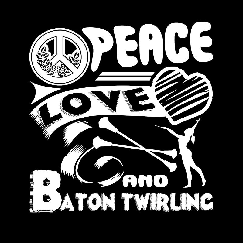 Baton Twirling Peace Love Baton twirling