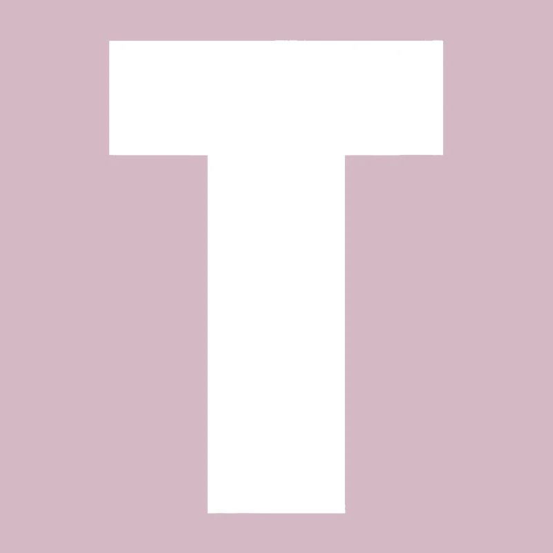 Lettre T Alphabet majuscule Monogramme Initiale