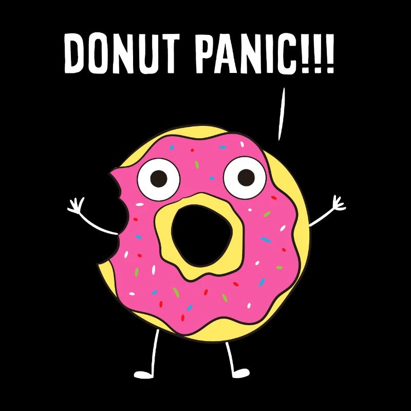 Doughnut Donut Panic No Panic Funny Donuts