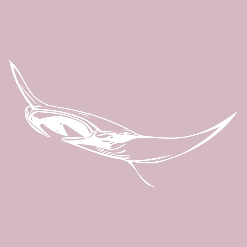 Eleganter schwimmender Mantarochen
