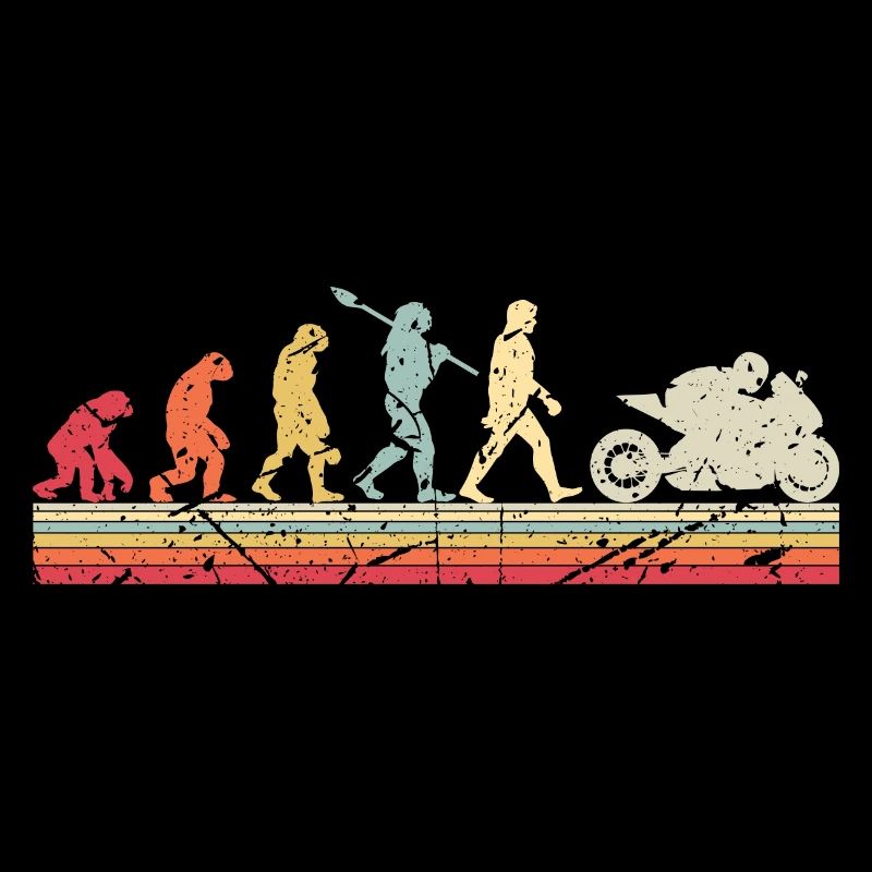 Motorcycle Evolution Vintage Superbike Biker