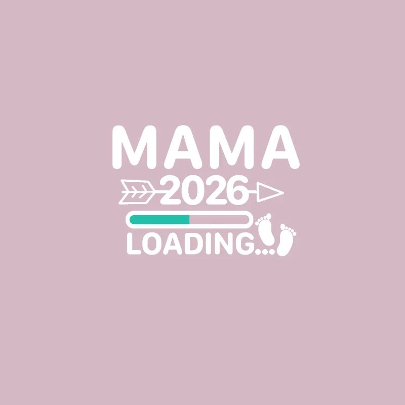 Mama 2026 - Loading bar pregnancy announcement