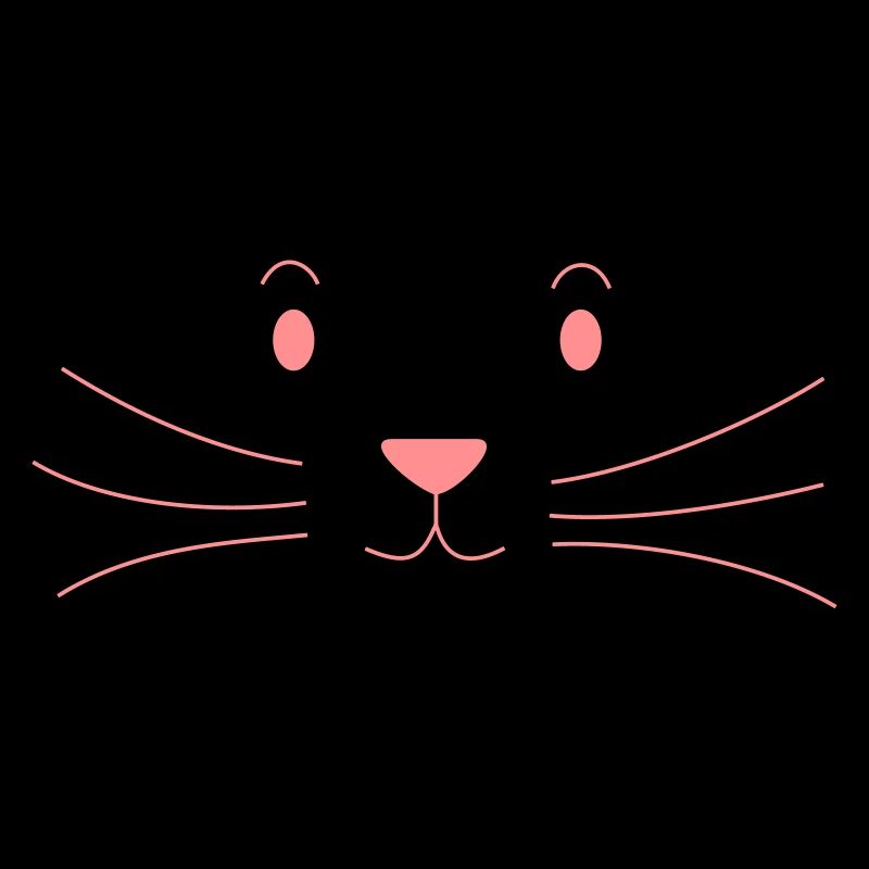 Visage de chat de dessin animé - chat - dessin animé