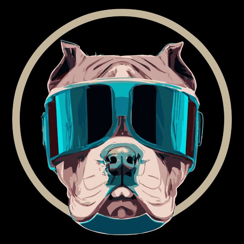 Futuristic Pitbull Dog Terrier