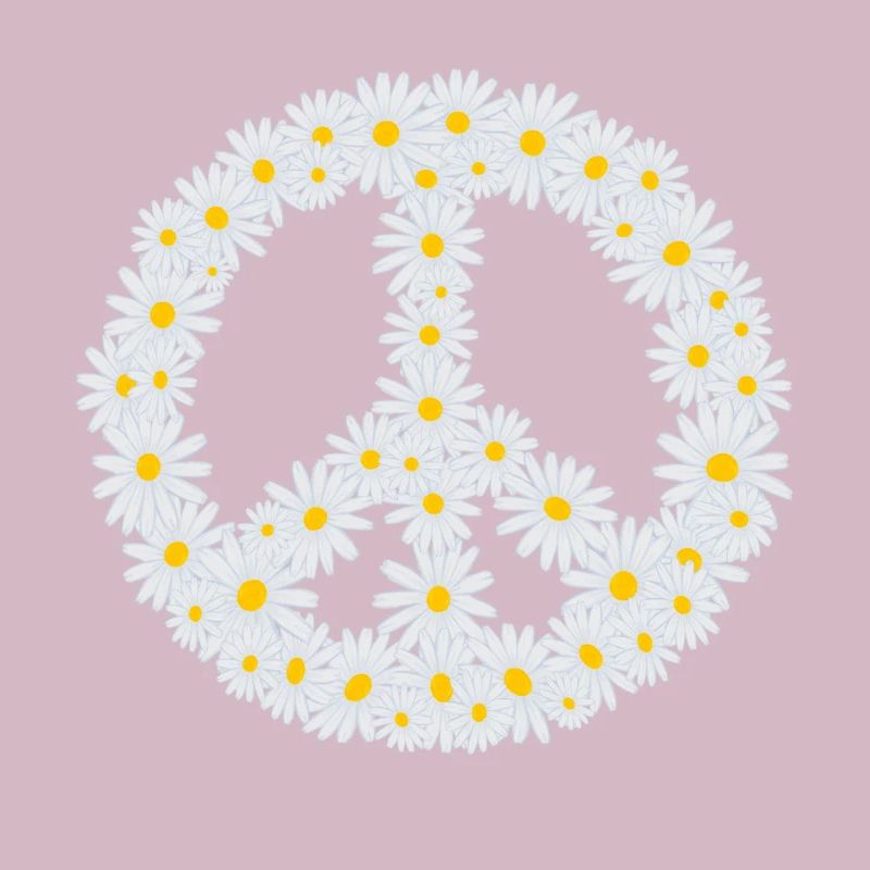 Gänseblümchen-Friedenszeichen