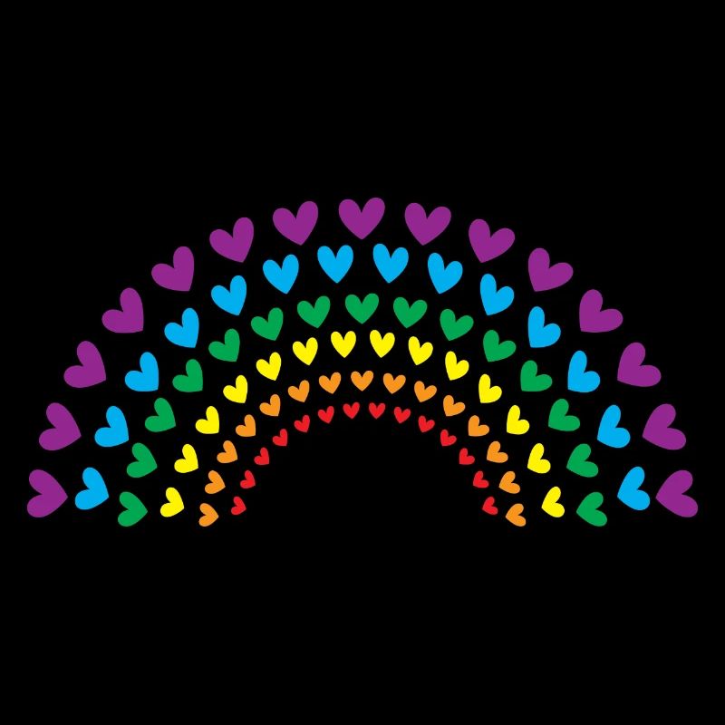 Regenbogen der Herzen