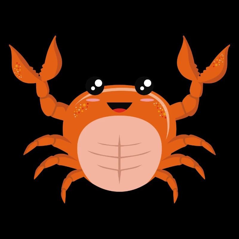 Tiny Soft-shell Orange Crawling Crab