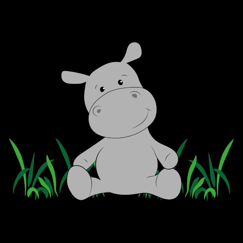 Hippopotamus on meadow