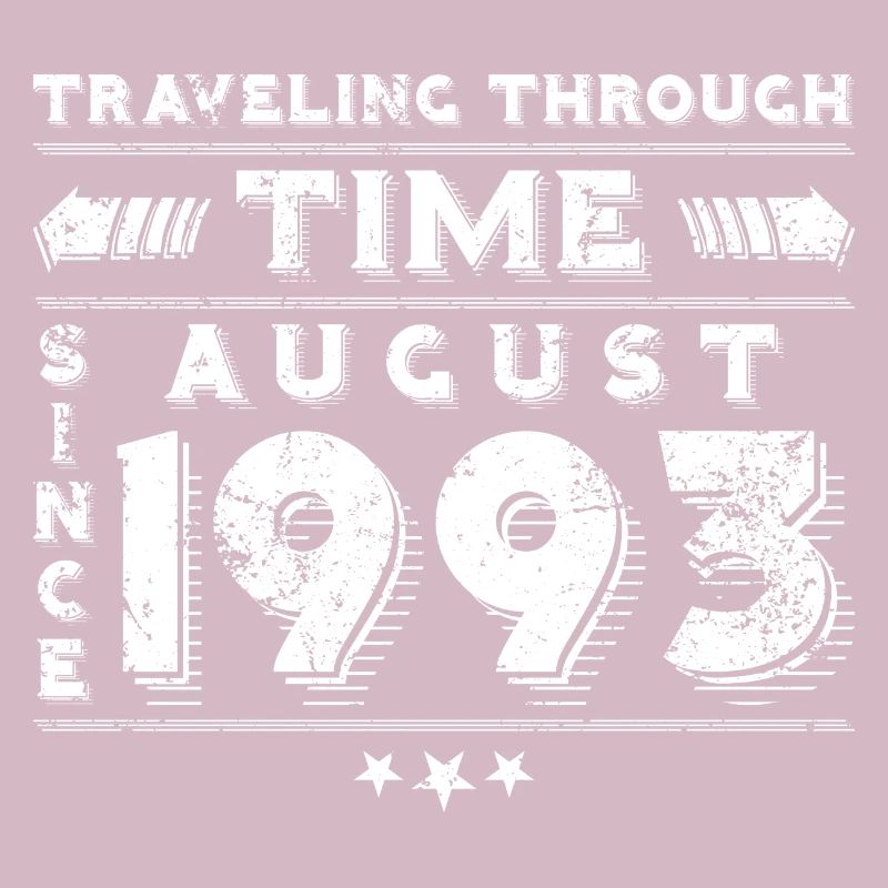 Vintage Zeitreise Geburtstags Design August 1993