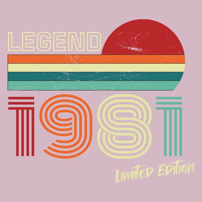 Legend 1981 Geburtstagsshirt Geschenk Jubiläum