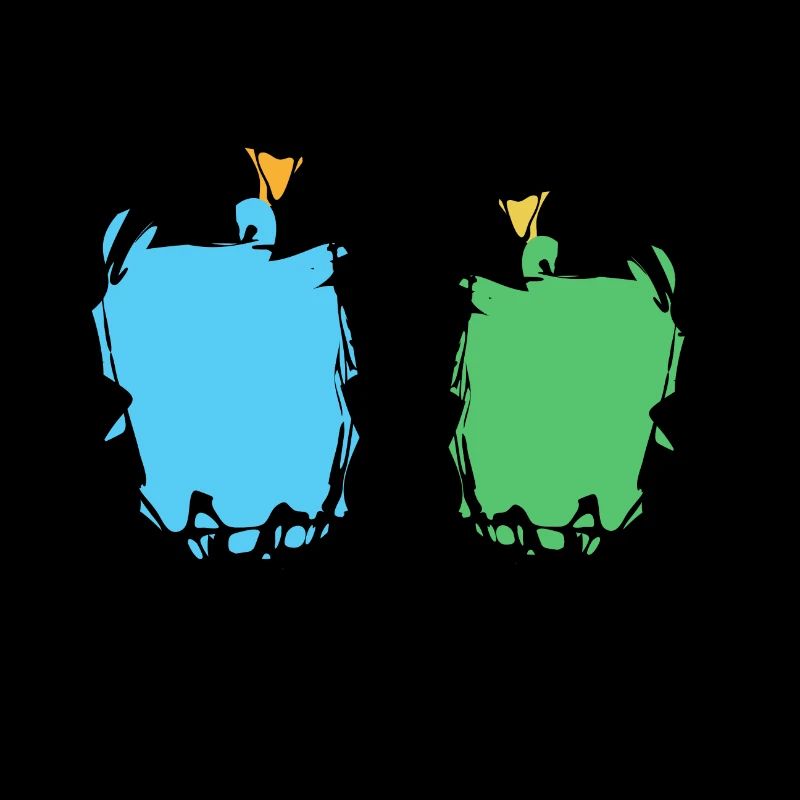 Couple de perruche mignon