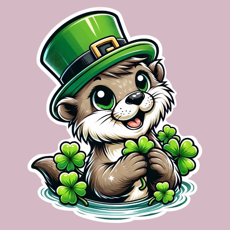 Plaisir de la loutre de la Saint-Patrick