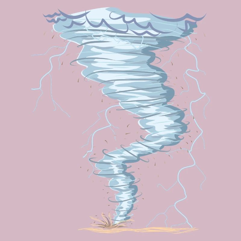 Weather Tornado Windhose Sturmjäger cool design