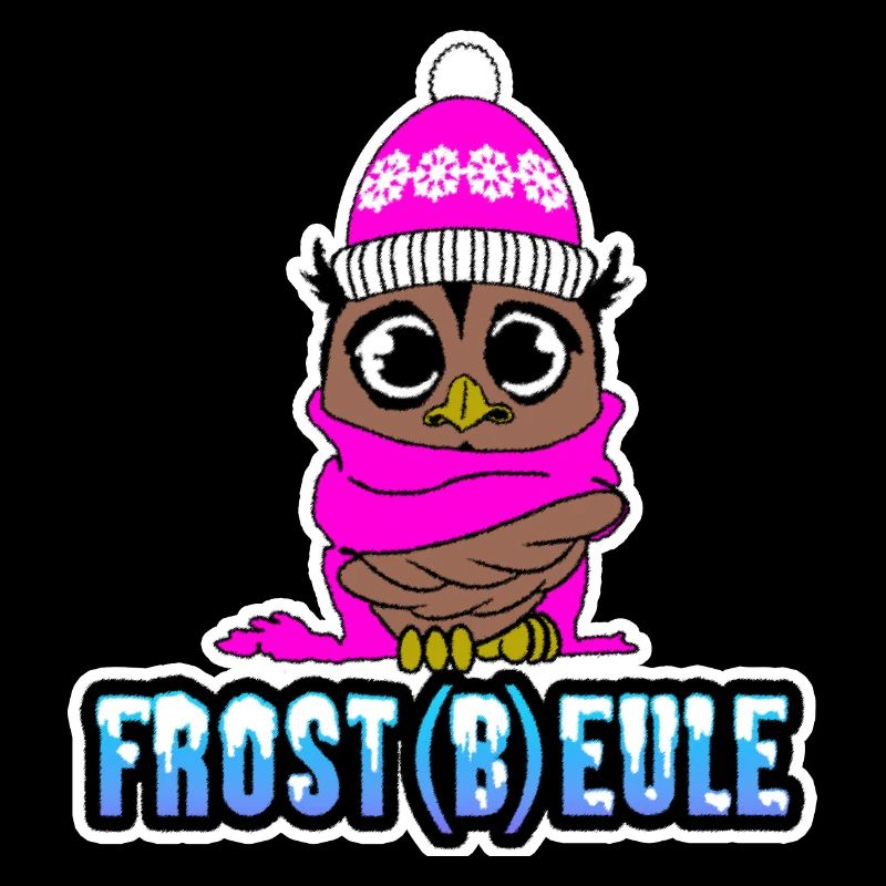 Frost (b) hibou - hibou congelant